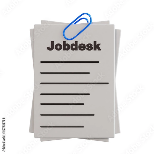 Obraz memo 3d Illustration