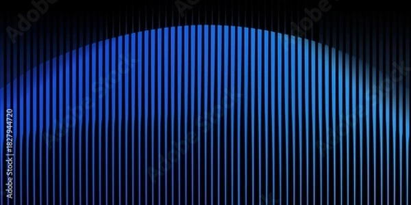 Obraz Dynamic Blue Lines: Abstract composition of vertical blue lines. Illustrating a sense of depth, rhythm, and sleek modern style. Perfect for tech backgrounds or conceptual visuals.