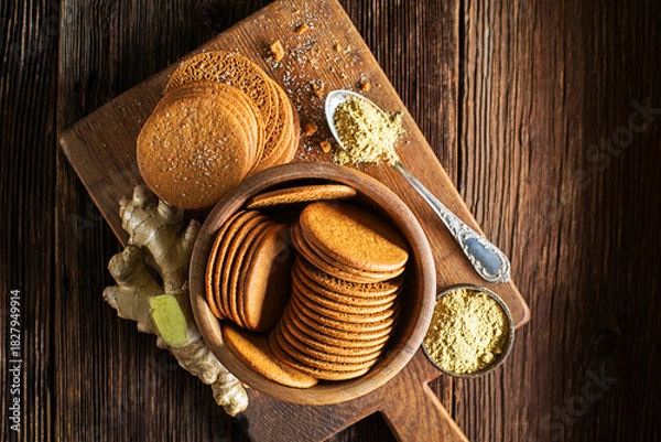 Fototapeta Cookies gingerbread