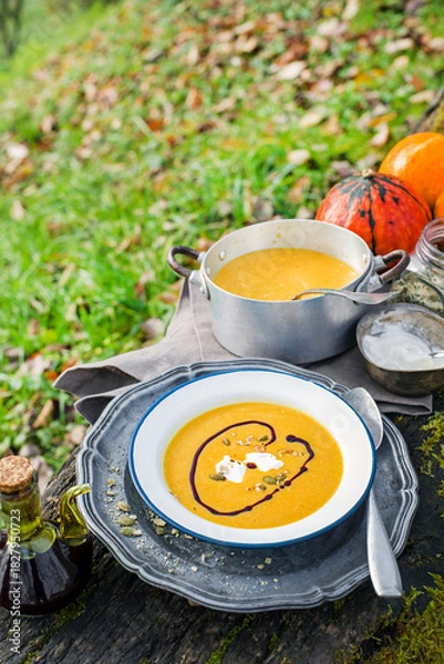 Fototapeta Pumpkin soup