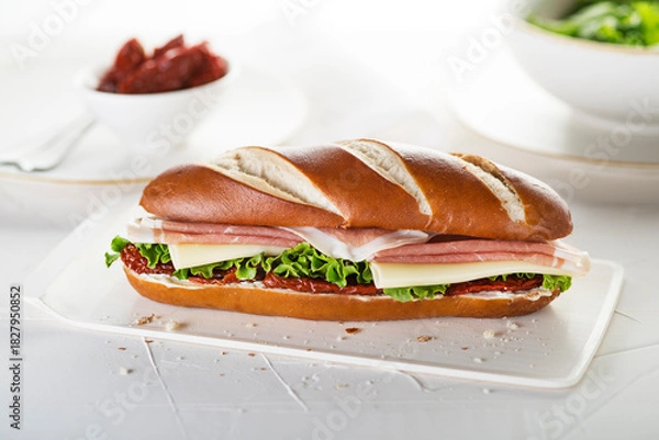 Fototapeta Sandwich with prosciutto