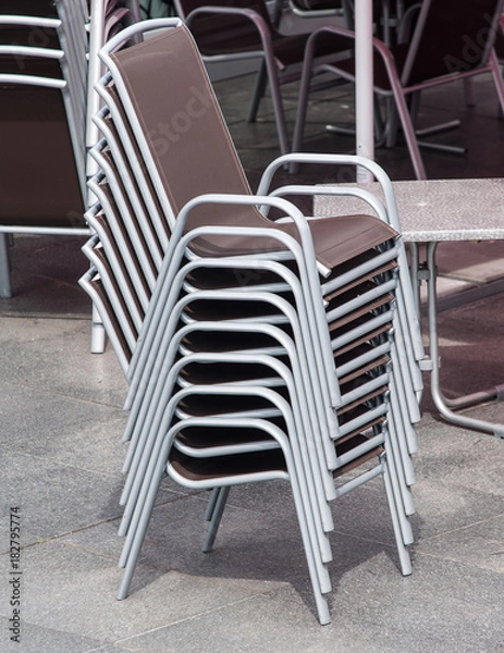 Obraz Folded chairs
