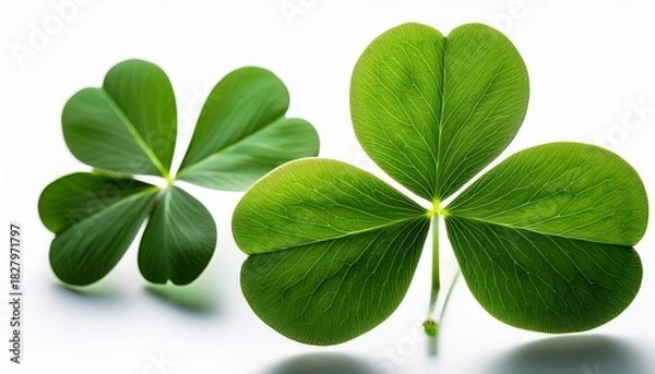 Obraz Clover Isolated On White Background St Patrick S Day Symbol Full Depth Of Field