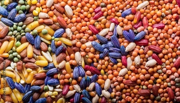 Obraz Colorful Cereal Seeds As Background