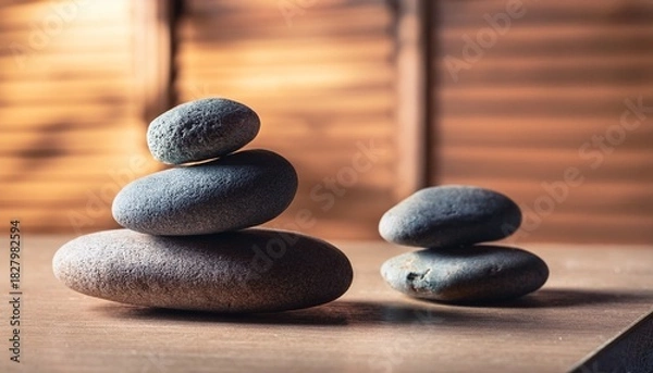 Obraz Stack Of Rocks On A Table