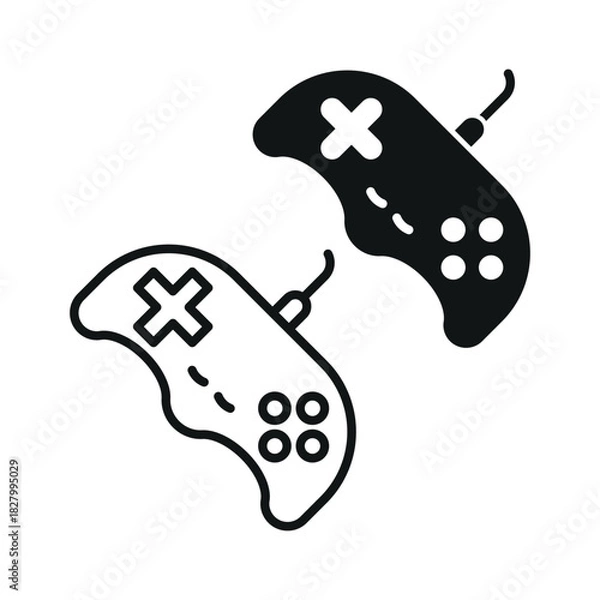 Obraz game controller icon vector design template