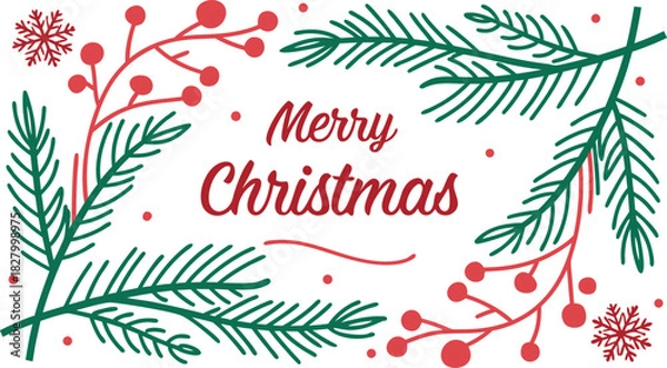 Obraz Merry Christmas design