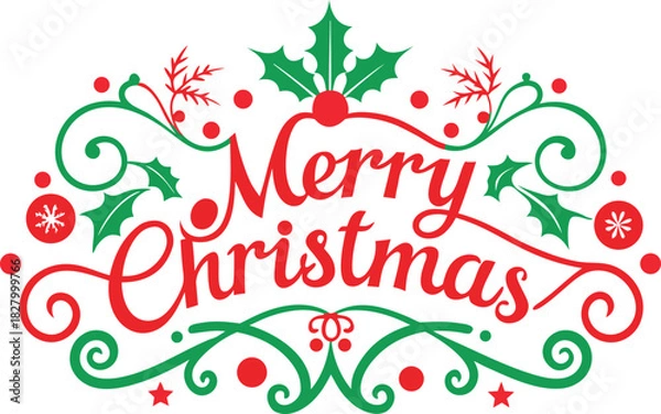 Obraz Merry Christmas design