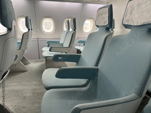 Obraz sièges avion et hublots
