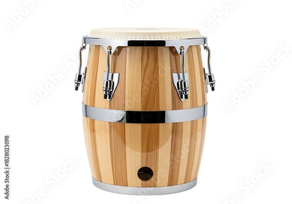 Obraz Conga drum isolated on transparent background, a percussion instrument from cuba