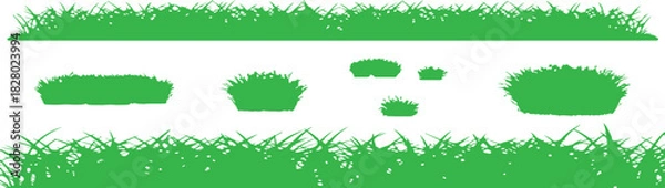 Obraz Grass & Nature Vector Elements - Landscape Design Pack