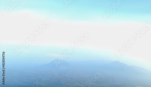 Obraz beautiful view of the misty mountains