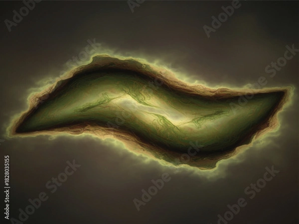 Fototapeta Moss green earthy abstract vector design with cmyk colors and simple fonts