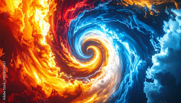 Fototapeta Vortex of Ice and Fire