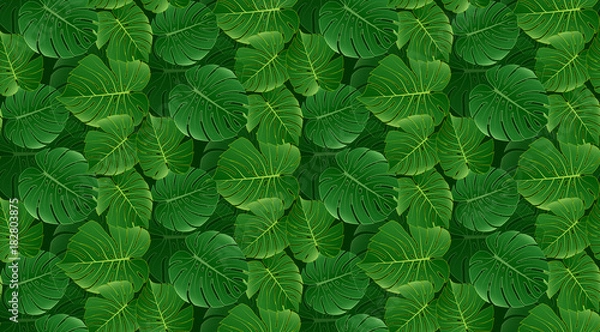 Obraz Leaves seamless pattern background