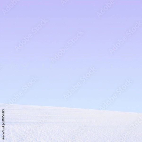 Obraz Soft pastel sky gradient over snow covered landscape