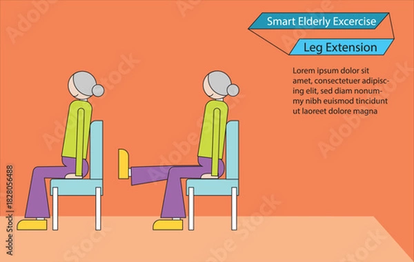 Fototapeta leg extension