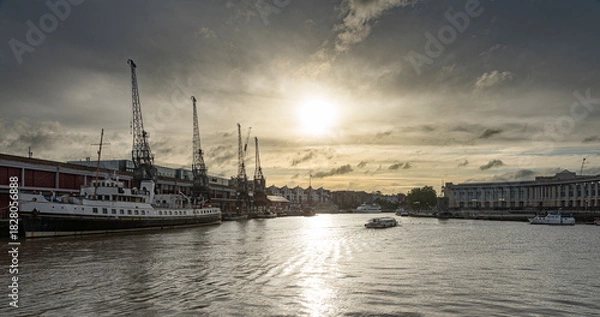Obraz historischer Hafen in Bristol, UK