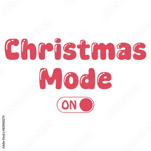 Obraz Christmas mode on typography