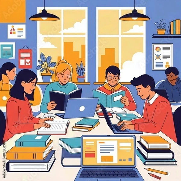 Fototapeta Inclusive Education for All Genders Vector