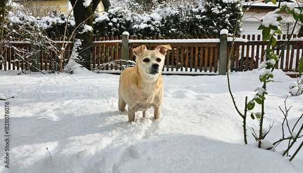 Obraz Hund im Schnee