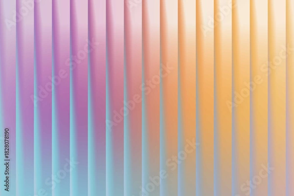 Fototapeta Vibrant abstract background with vertical stripes in a smooth pastel gradient, creating a dynamic and modern visual texture for diverse design projects