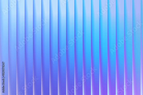Fototapeta Vibrant abstract background with glowing vertical stripes in soft pastel shades of blue and purple, creating a modern futuristic pattern