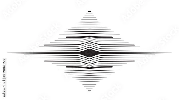 Fototapeta Abstract Geometric Starburst Halftone Lines Design