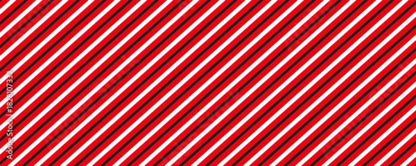 Obraz Vector seamless vertical stripes pattern, red and white. Simple background