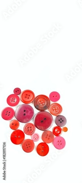 Obraz buttons on a white background