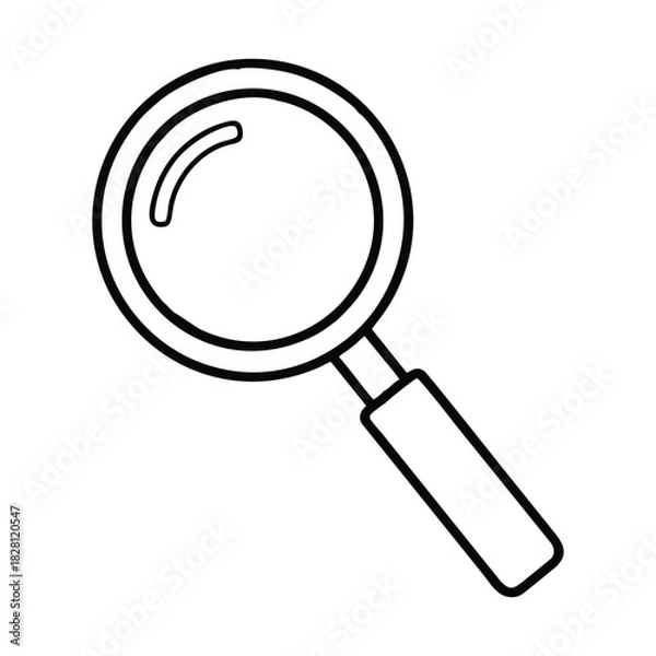 Fototapeta vector magnifying glass icon