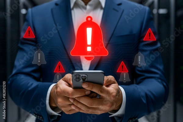 Obraz Alert notification on smartphone