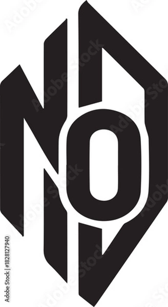 Fototapeta Decorative Triple Circle Frame Outline - Line Art