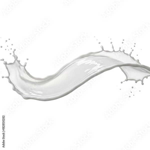 Obraz Dairy Splash Wave Liquid Food Beverage Motion