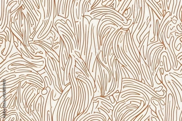 Obraz Abstract Copper Line Art Background - Fluid Dynamic Texture