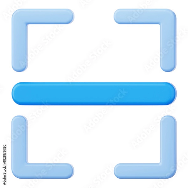 Obraz Scan User Interface 3D Icon