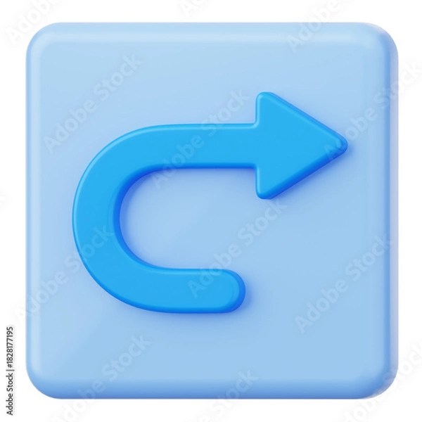 Obraz Redo User Interface 3D Icon
