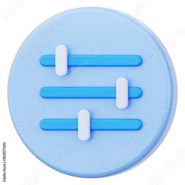 Obraz Filter User Interface 3D Icon