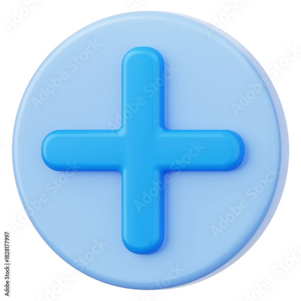 Obraz Add User Interface 3D Icon