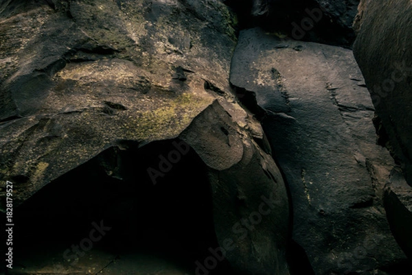 Fototapeta Close up view of the beautiful rock formations in the National Park.