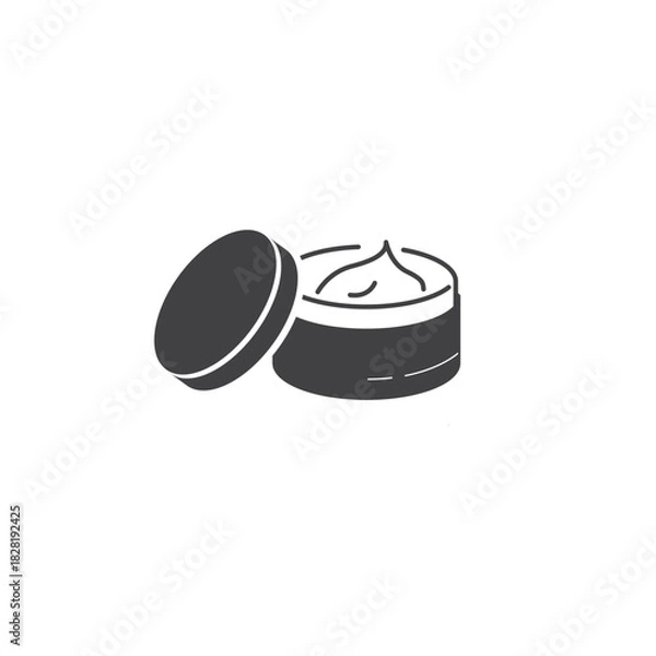 Obraz flat design vector of cream or scrub container.