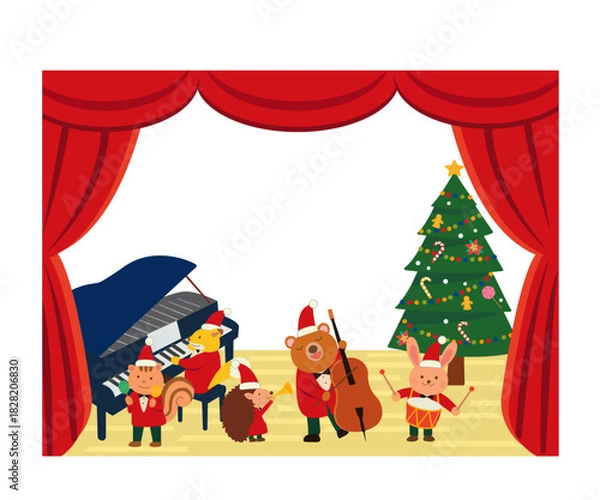 Fototapeta 12月の子供イベント