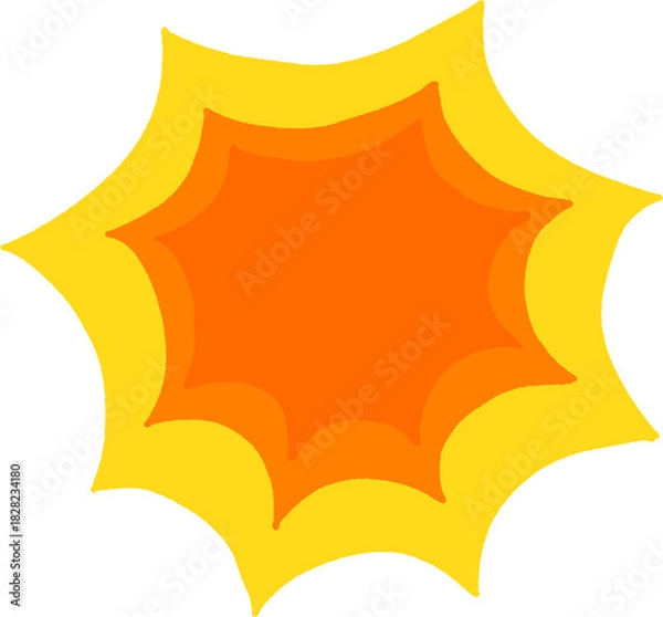 Obraz Bright Comic Burst Shapes Set