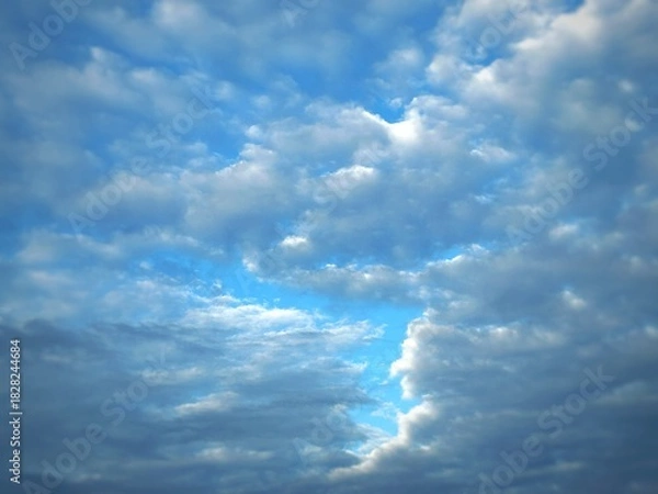 Obraz blue sky with clouds