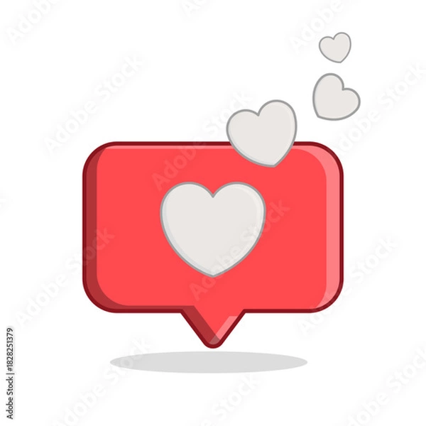 Obraz Heart in Message Window Icon