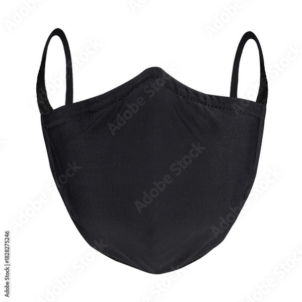 Obraz Black protective cloth mask design element