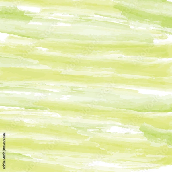 Fototapeta A soft green watercolor background with gentle, blended brush strokes creating a fresh and calming texture.