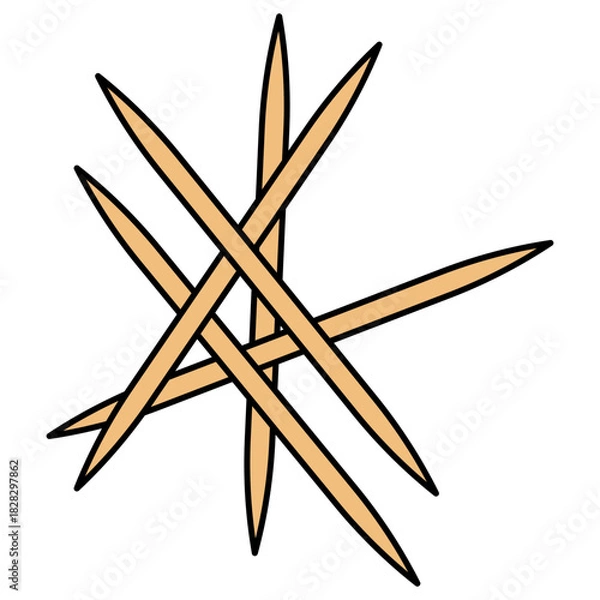 Obraz tooth stick sign symbol vector template icon