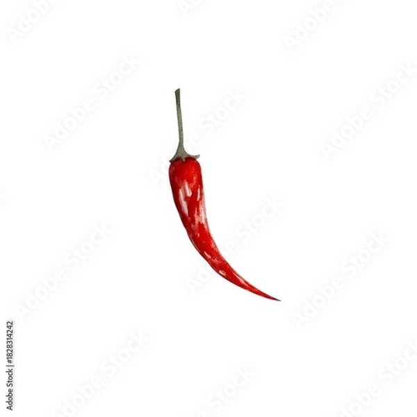 Obraz 赤い唐辛子 白背景