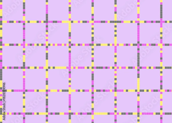 Obraz 幾何学的なタイル模様 背景